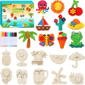 Worgree Summer Crafts for Kids, 36 Pcs